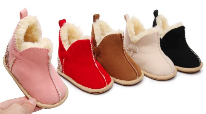 Dua Baby Dziewczęce Buty Zimowe - Brązowy Futro