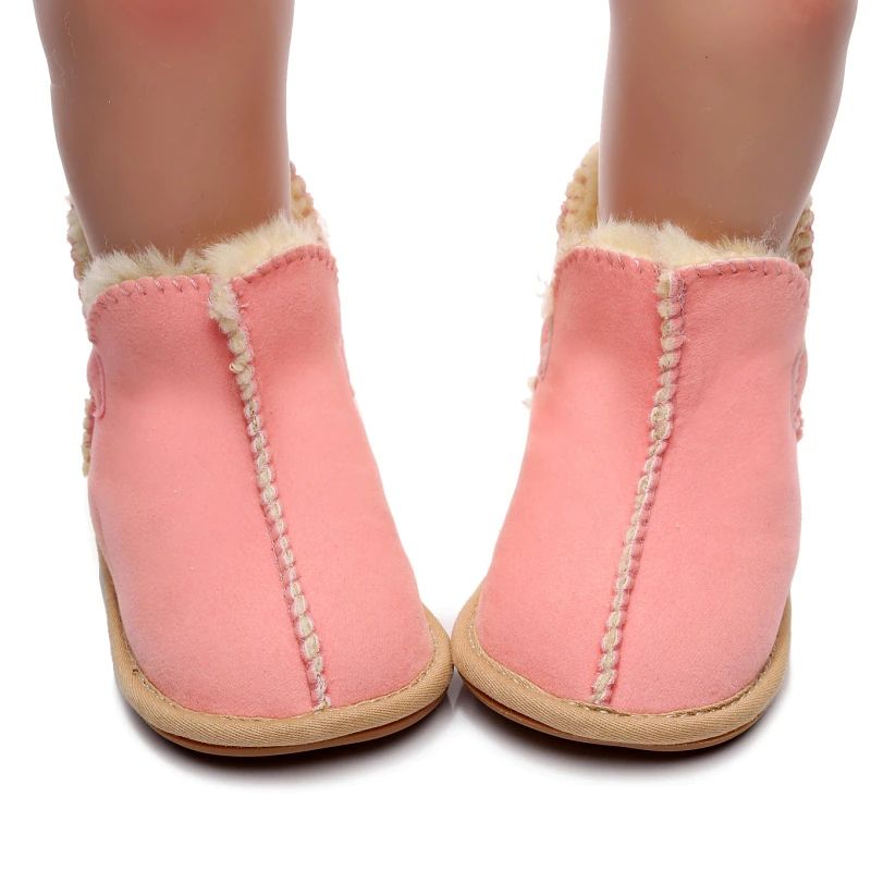 Dua Baby Dziewczęce Buty Zimowe - Brązowy Futro