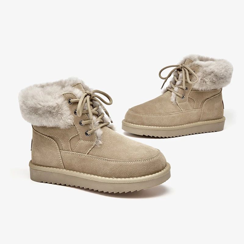 Duena Damskie Buty Śnieżne - Morelowy