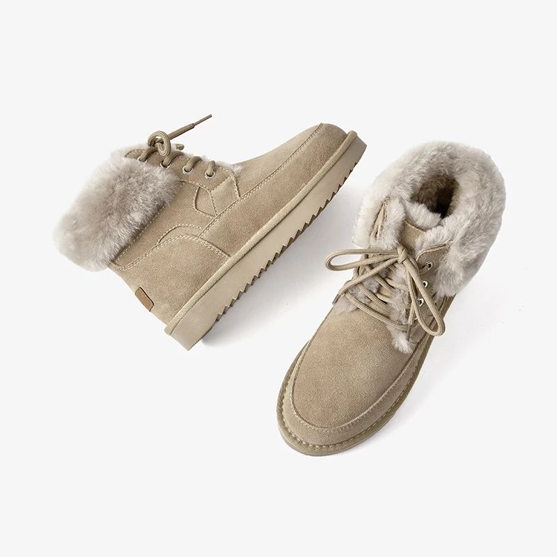 Duena Damskie Buty Śnieżne - Morelowy