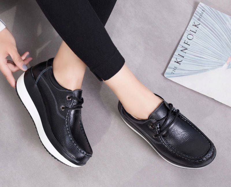 Efigenia Damskie Buty Na Platformie - Czarny