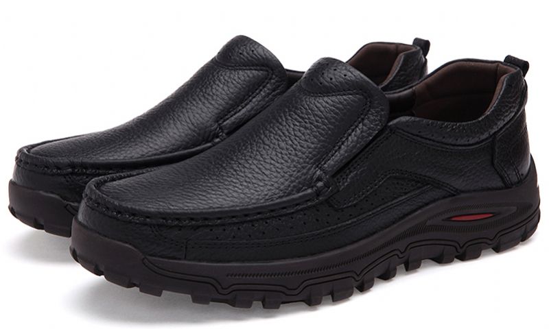 Eimar Męskie Mokasyny Eleganckie Buty - Czarny