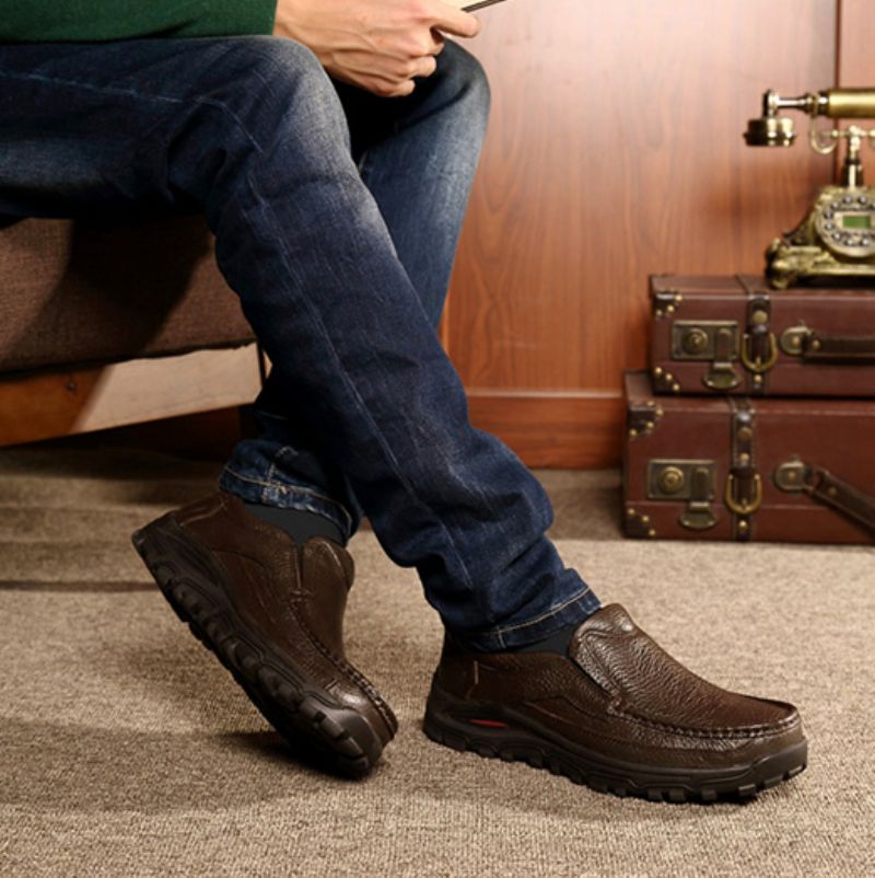 Eimar Męskie Mokasyny Eleganckie Buty - Czarny