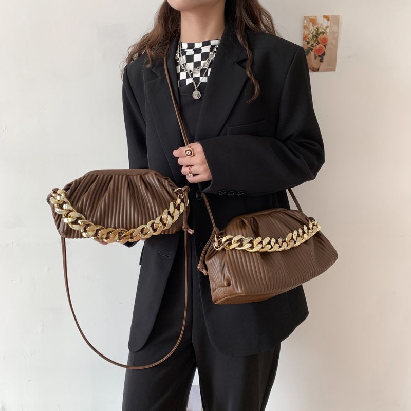 Eimy Damska Gruba Łańcuszkowa Torebka Crossbody - Duży Zielony