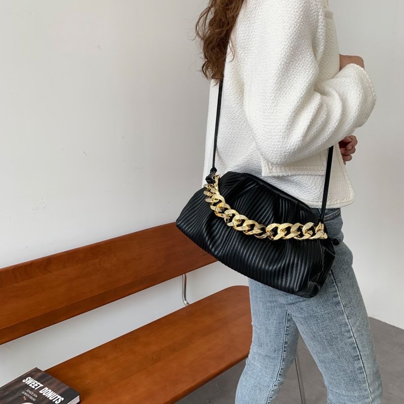 Eimy Damska Gruba Łańcuszkowa Torebka Crossbody - Duży Zielony