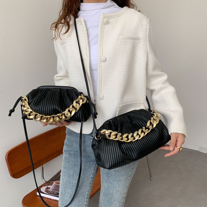 Eimy Damska Gruba Łańcuszkowa Torebka Crossbody - Duży Zielony