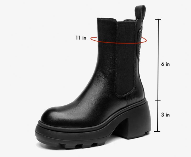 Eira Damskie Buty Zimowe Z Gumką - Czarny