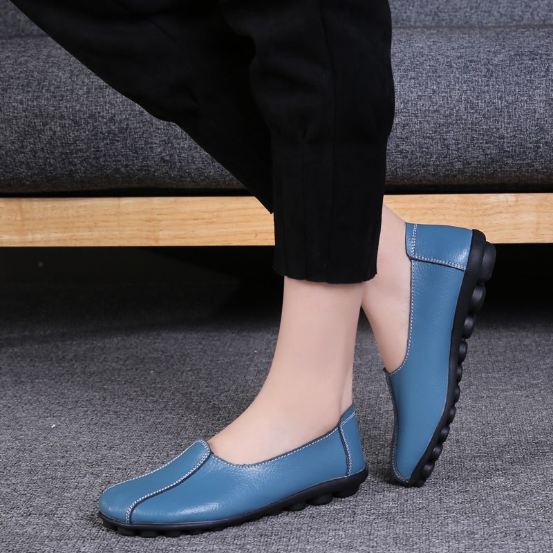 Ela Damskie Buty Typu Soft Fashion Oxford Flat - Czarny