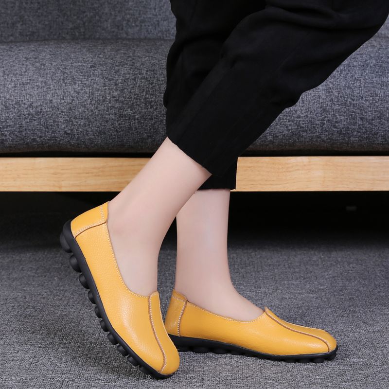 Ela Damskie Buty Typu Soft Fashion Oxford Flat - Czarny