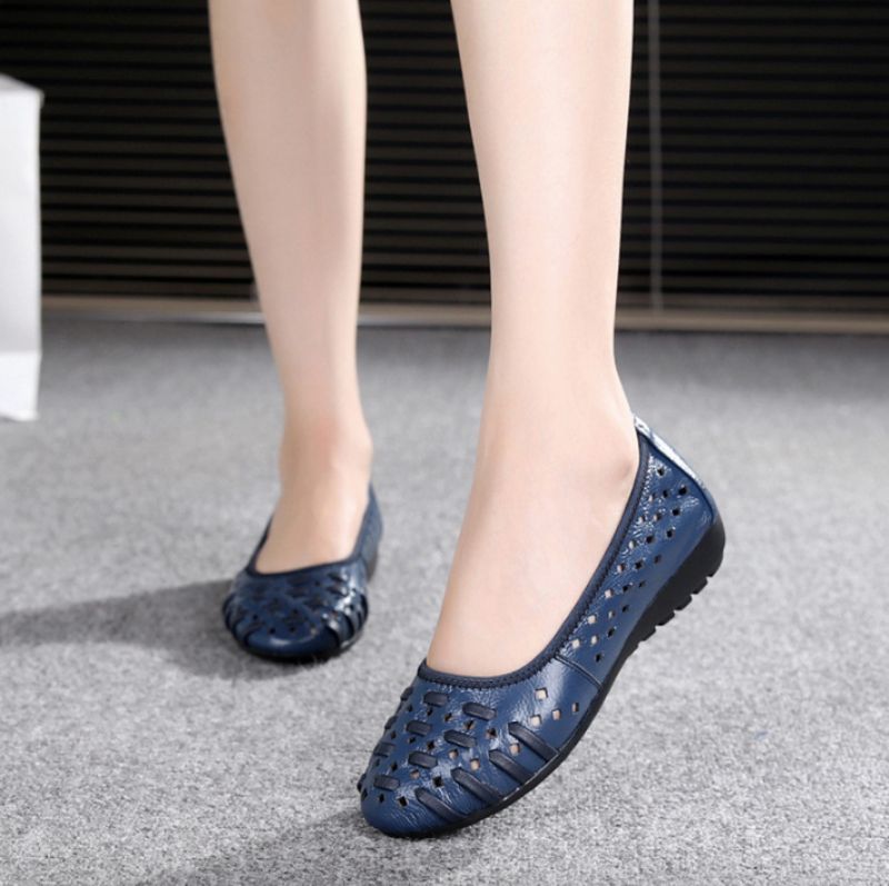 Eladia Damskie Płaskie Buty - Niebieski