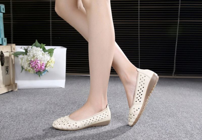 Eladia Damskie Płaskie Buty - Niebieski