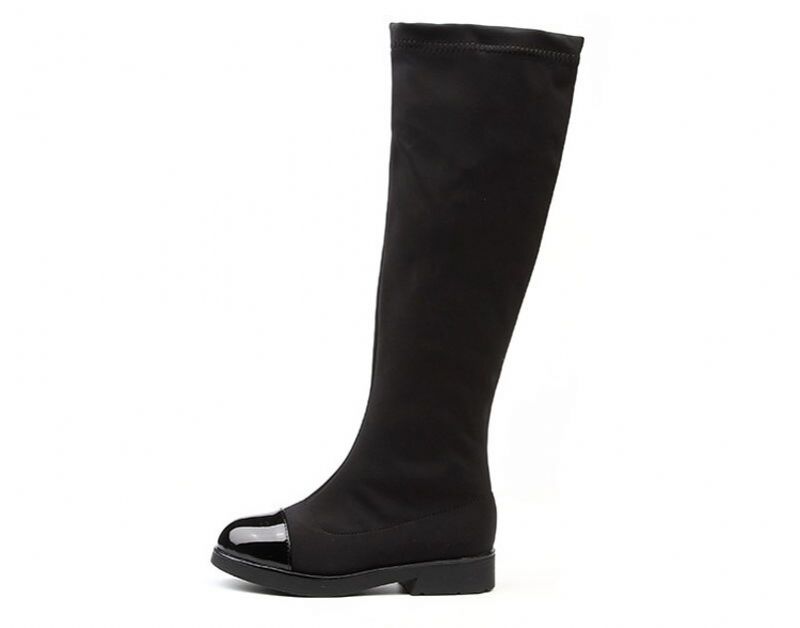 Elcida Dziewczęce Wysokie Buty - Czarny