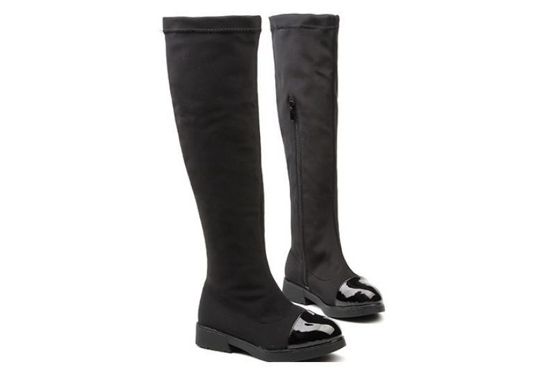 Elcida Dziewczęce Wysokie Buty - Czarny
