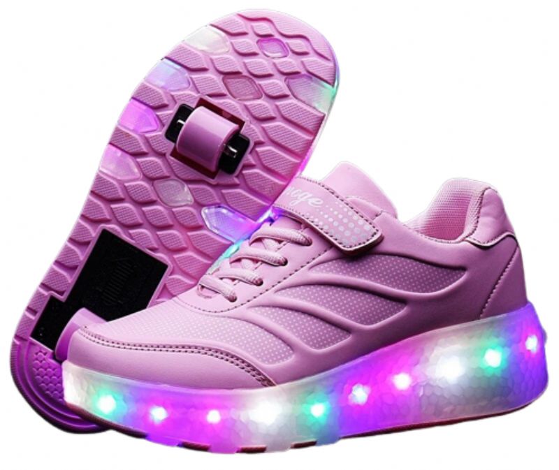 Elcira Dziewczęce Trampki Roller - Różowy