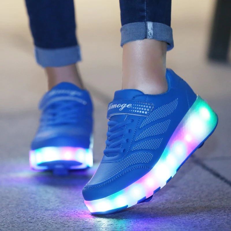 Elcira Dziewczęce Trampki Roller - Różowy