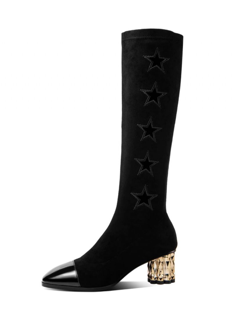 Eleganckie Zimowe Buty Damskie Do Kolan Rocha
