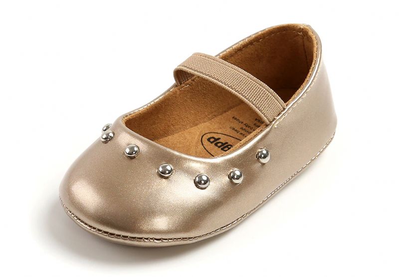 Elena Dziewczęce Płaskie Buty - Złoty