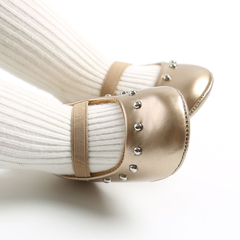 Elena Dziewczęce Płaskie Buty - Złoty