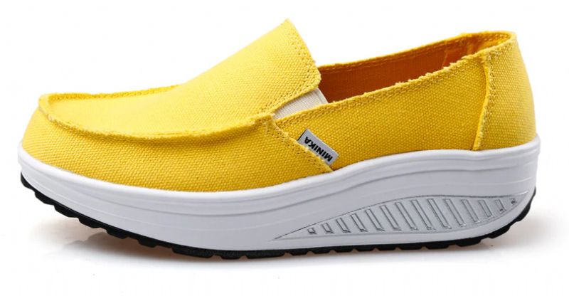 Elia Damskie Wygodne Buty Do Chodzenia Na Platformie - Lampart