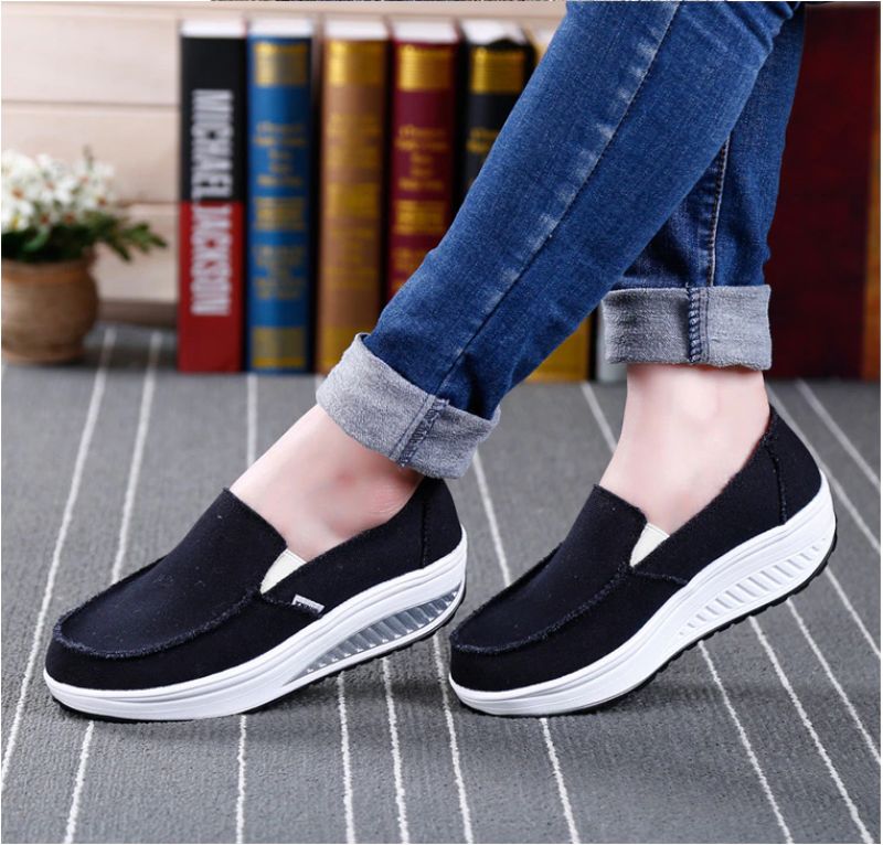 Elia Damskie Wygodne Buty Do Chodzenia Na Platformie - Lampart