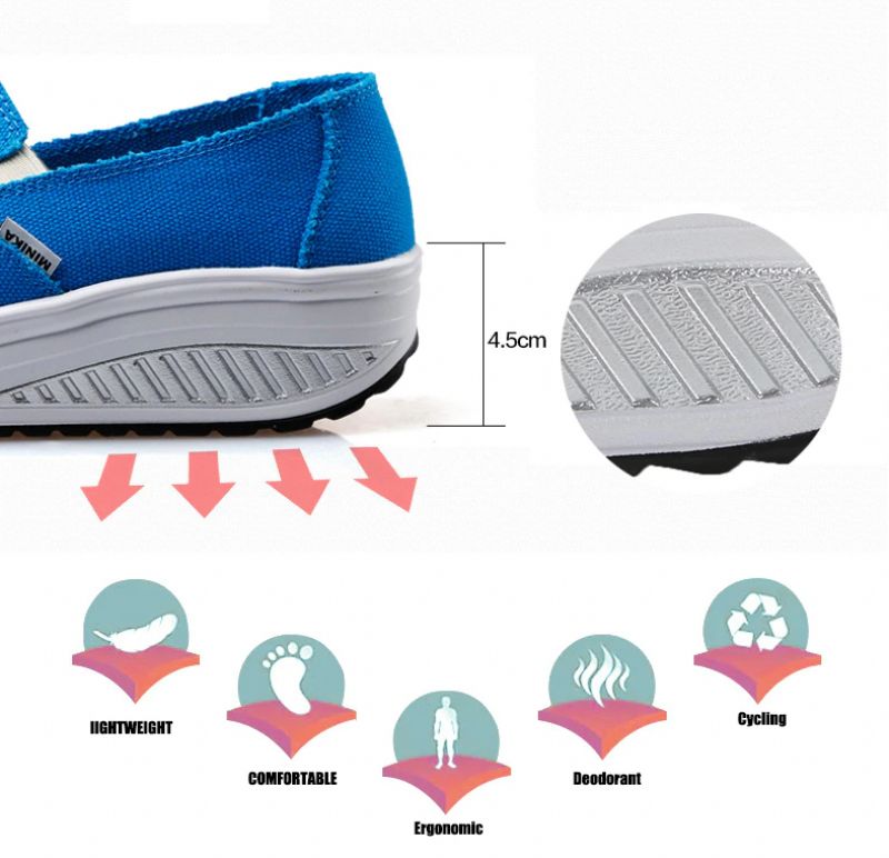 Elia Damskie Wygodne Buty Do Chodzenia Na Platformie - Lampart