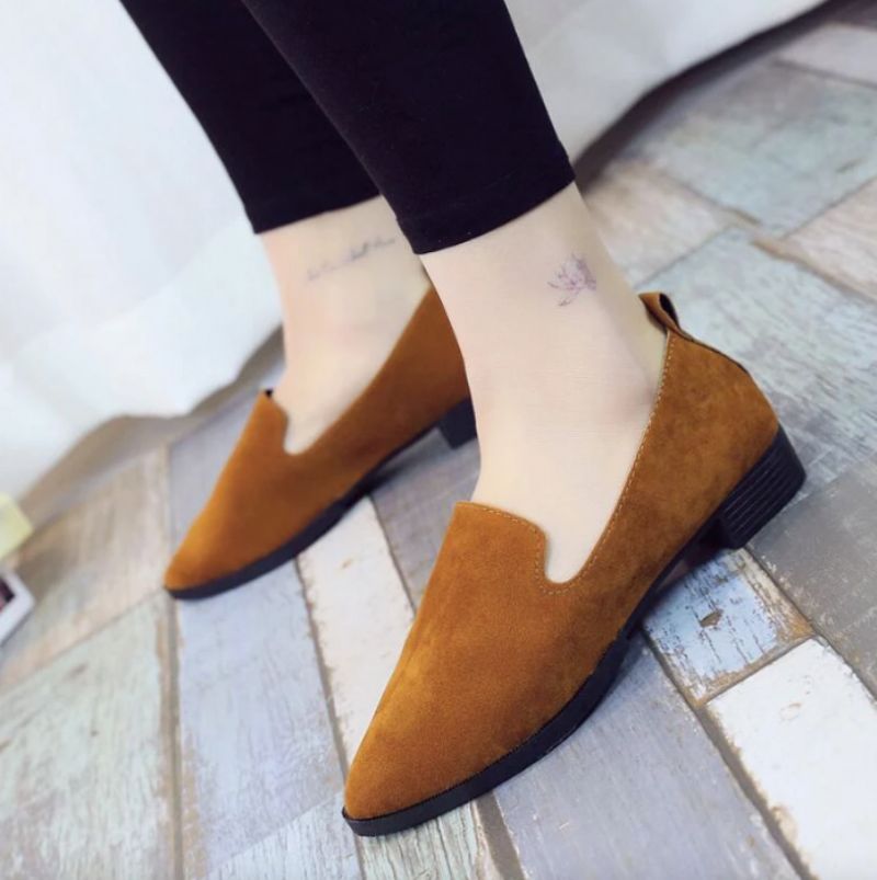 Elizabeth Damskie Buty Loafers - Czerwony