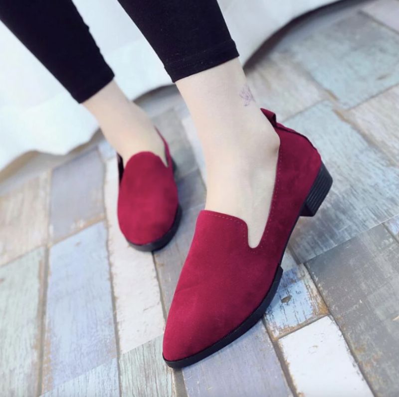 Elizabeth Damskie Buty Loafers - Czerwony