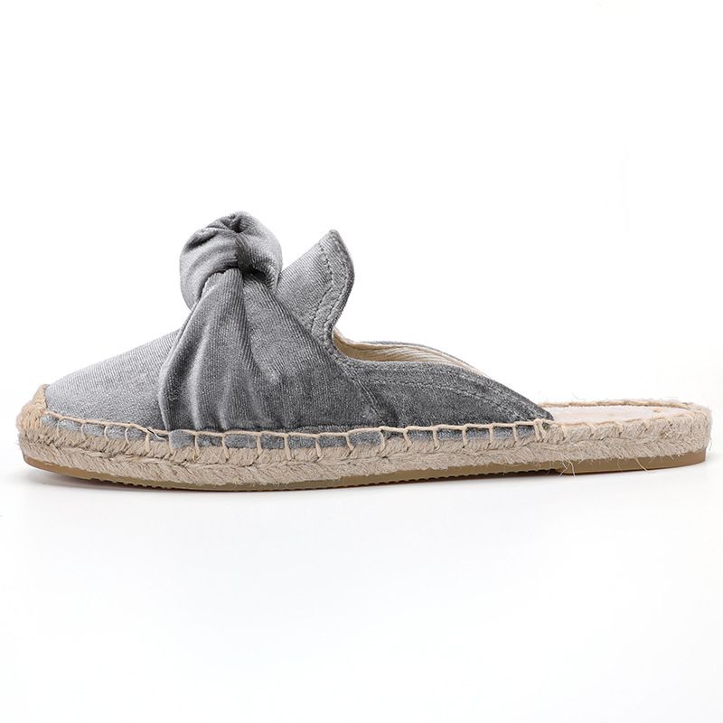 Elsa Damskie Chodaki Espadryle - Szary