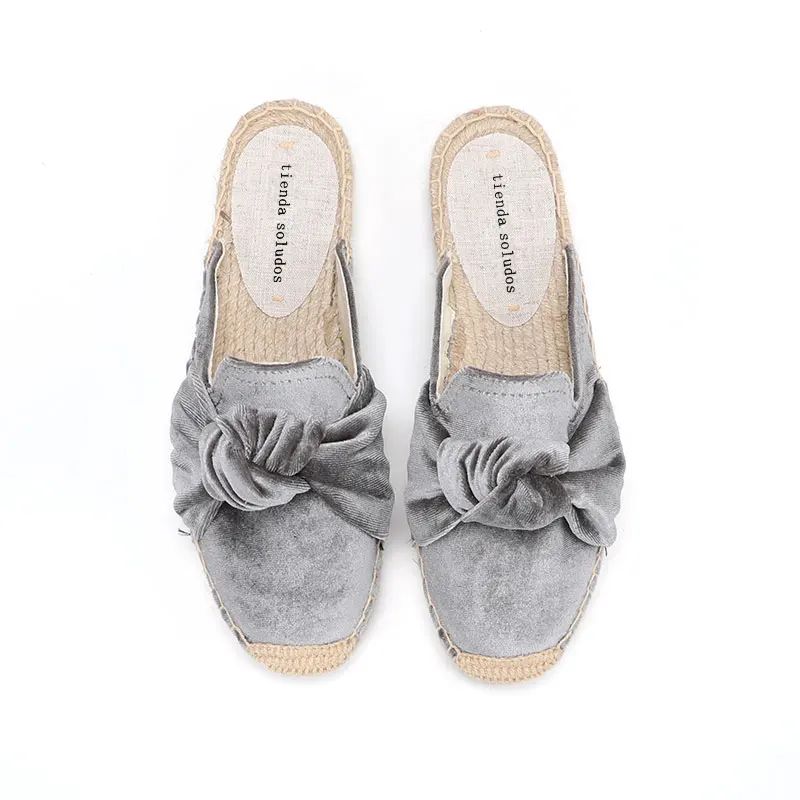 Elsa Damskie Chodaki Espadryle - Szary