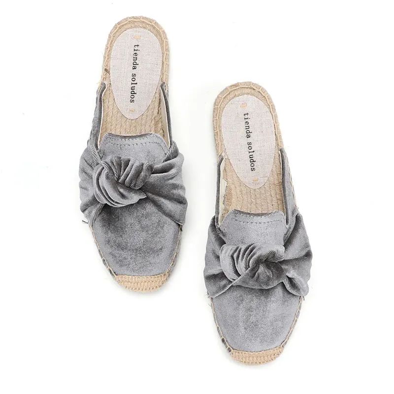 Elsa Damskie Chodaki Espadryle - Szary