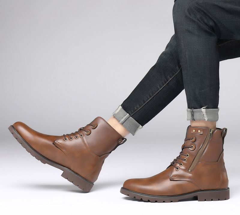 Elver Męskie Buty Modne - Kawa