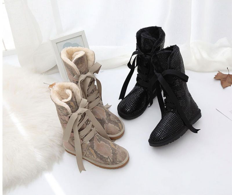 Elvia Boots Mid Calf - PIASKOWY
