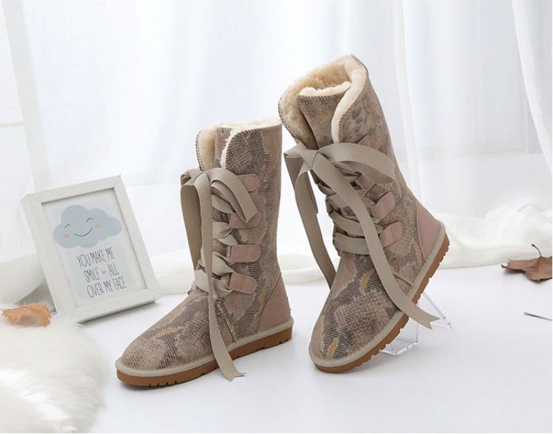 Elvia Boots Mid Calf - PIASKOWY