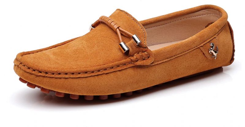 Elvion Męskie Mokasyny Eleganckie Buty - Czarny