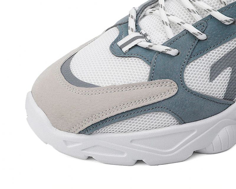 Enid Męskie Modne Buty Sportowe - Srebrny