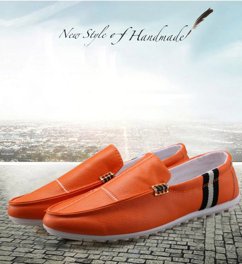 Enzo Męskie Mokasyny Eleganckie Buty - Czarny