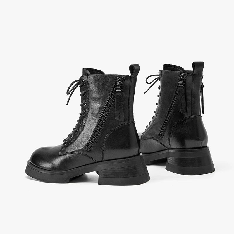 Erin Damskie Skórzane Buty - Kawowy