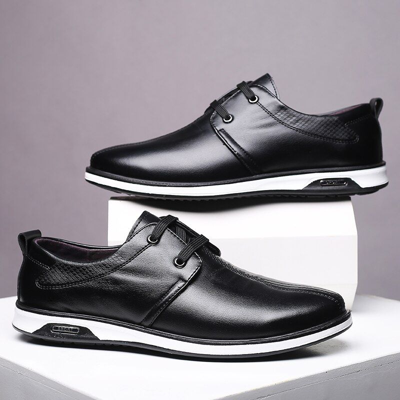 Ernest Męskie Mokasyny Casualowe Buty - Czarny