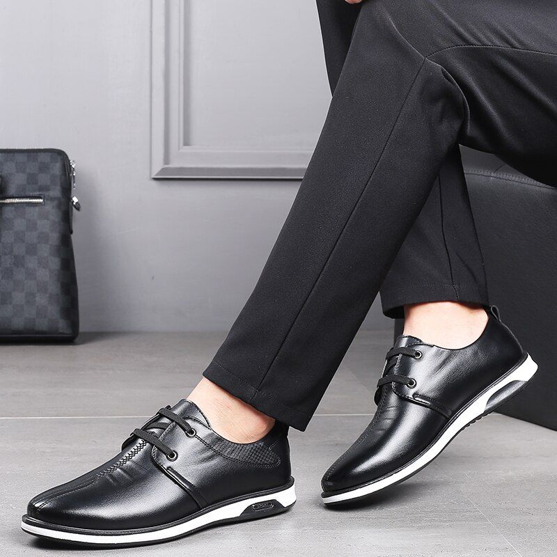 Ernest Męskie Mokasyny Casualowe Buty - Czarny