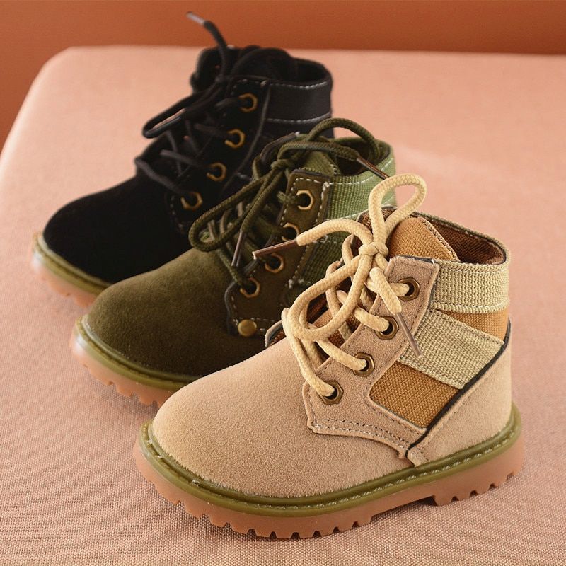 Ernesto Klasyczne Buty Chłopięce - Khaki