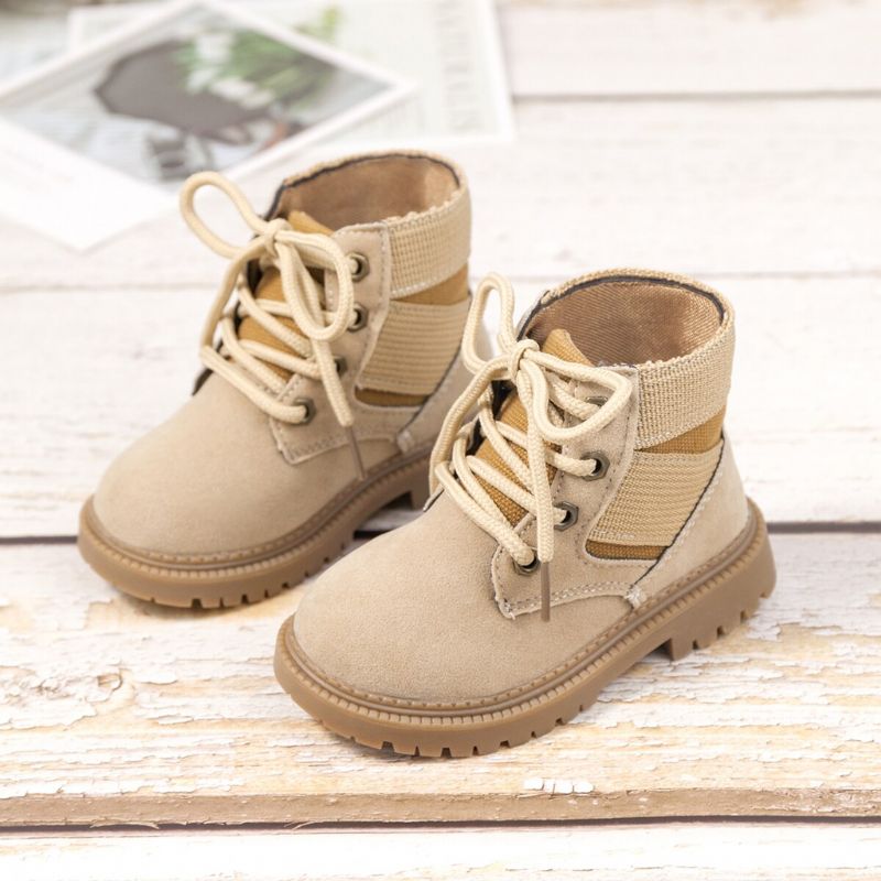 Ernesto Klasyczne Buty Chłopięce - Khaki