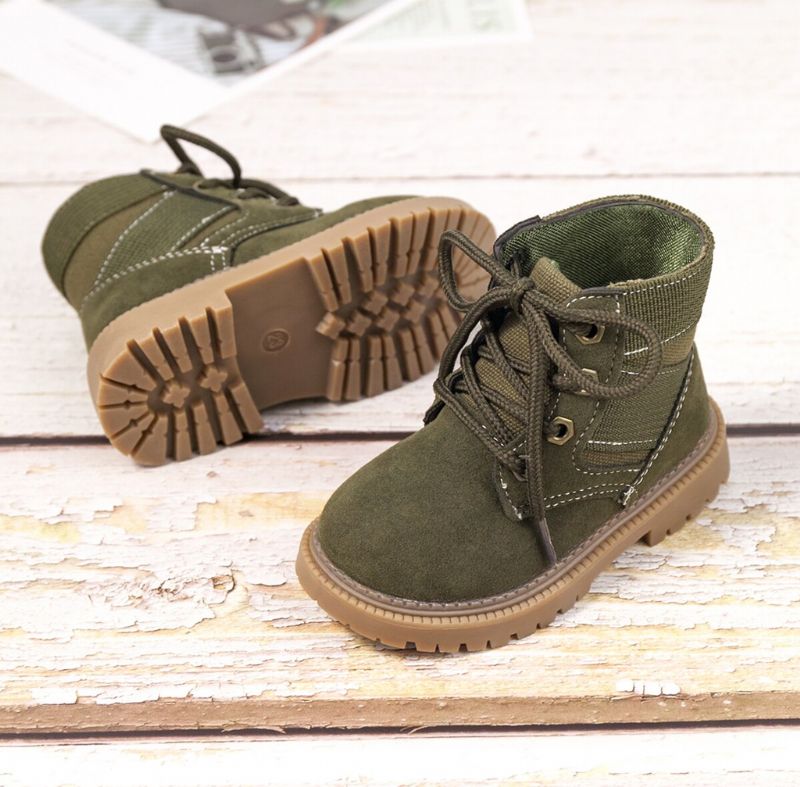 Ernesto Klasyczne Buty Chłopięce - Khaki