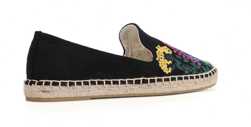 Espadryle Damskie Riani Z Haftem - Khaki