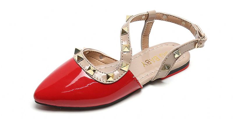 Esther Dziewczęce Buty Płaskie - Czerwony