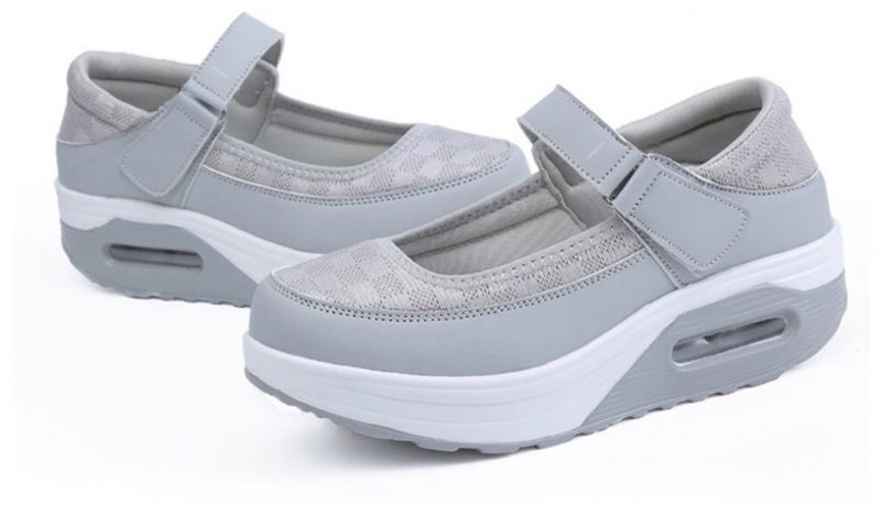 Evangely Damskie Buty Na Platformie - Szary