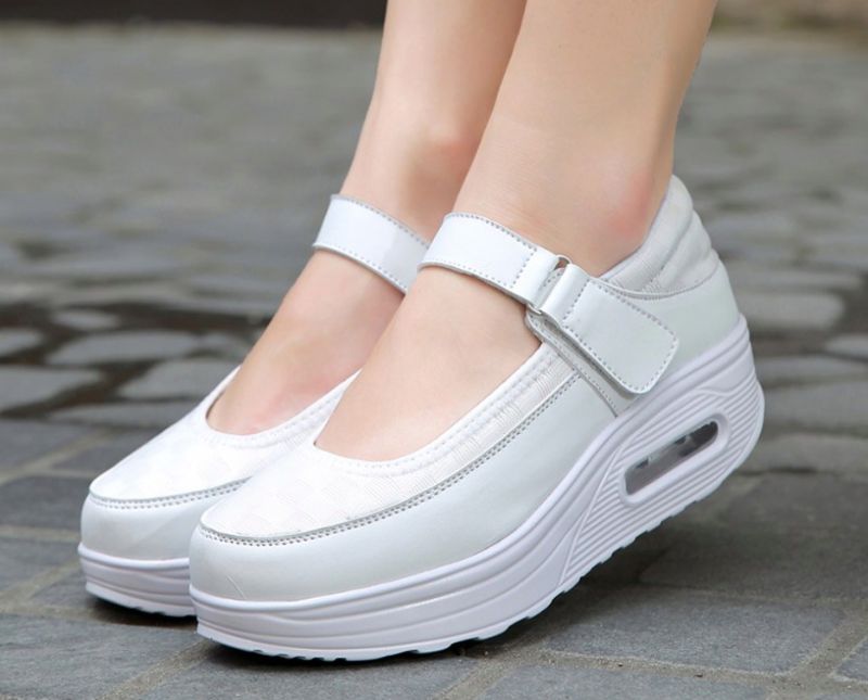 Evangely Damskie Buty Na Platformie - Szary