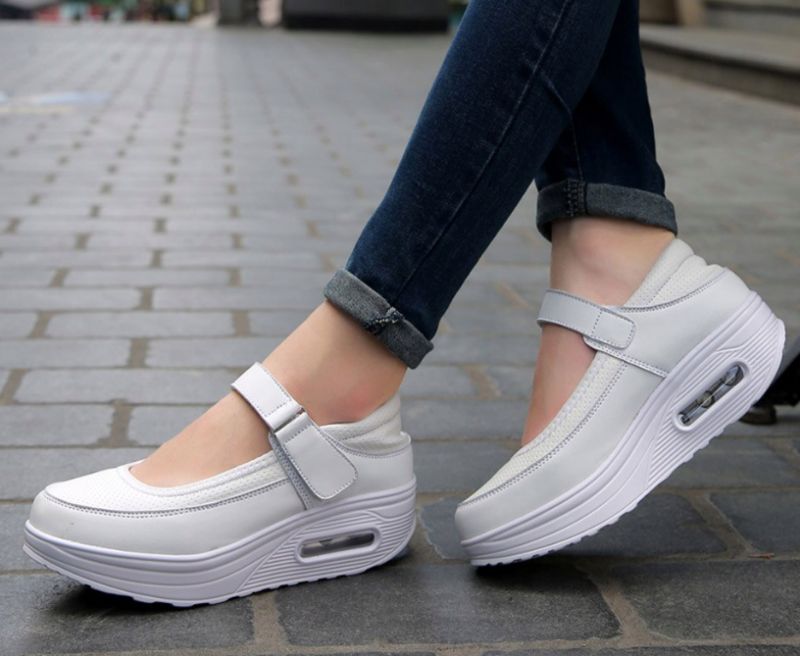 Evangely Damskie Buty Na Platformie - Szary