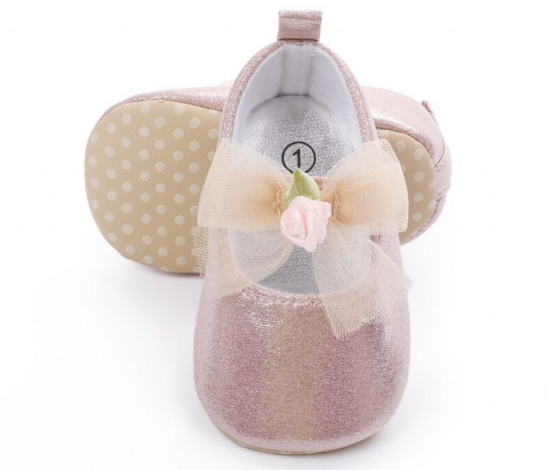 Evelin Baby Dziewczęce Buty Na Płaskiej Podeszwie - Srebrny