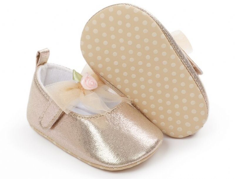 Evelin Baby Dziewczęce Buty Na Płaskiej Podeszwie - Srebrny