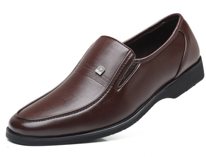 Fabio Męskie Mokasyny Skórzane Buty - Czarny